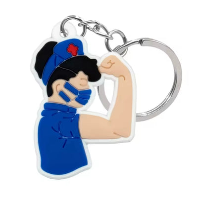 LLaveros de goma de PVC para enfermeras.