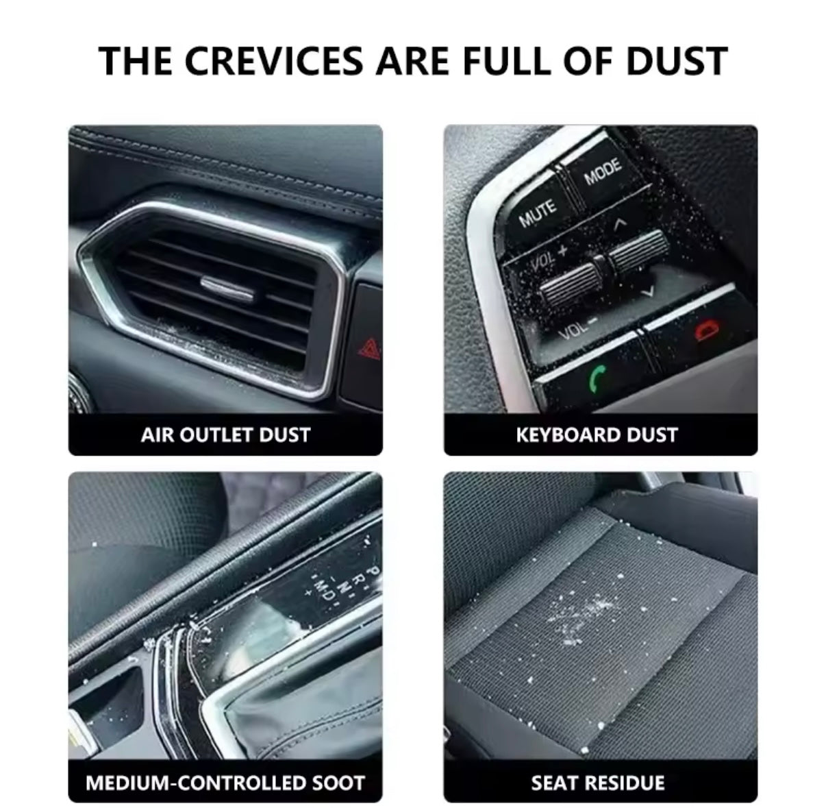 Cepillo de limpieza de aire acondicionado de coche, cepillos de eliminación de polvo para grietas de salida de aire de coche para todos los BMW