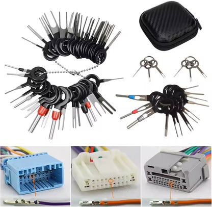Kit Extractor de Pines 26 Piezas con Estuche – Herramienta Profesional para Conectores Eléctricos