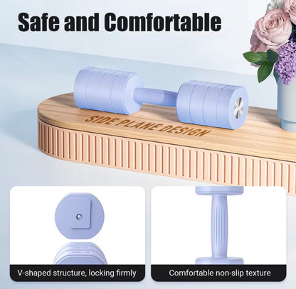 Mancuernas ajustables 4 en 1 – Juego de pesas de mano 1 kg, 2 kg, 3 kg y 4 kg para entrenar en casa