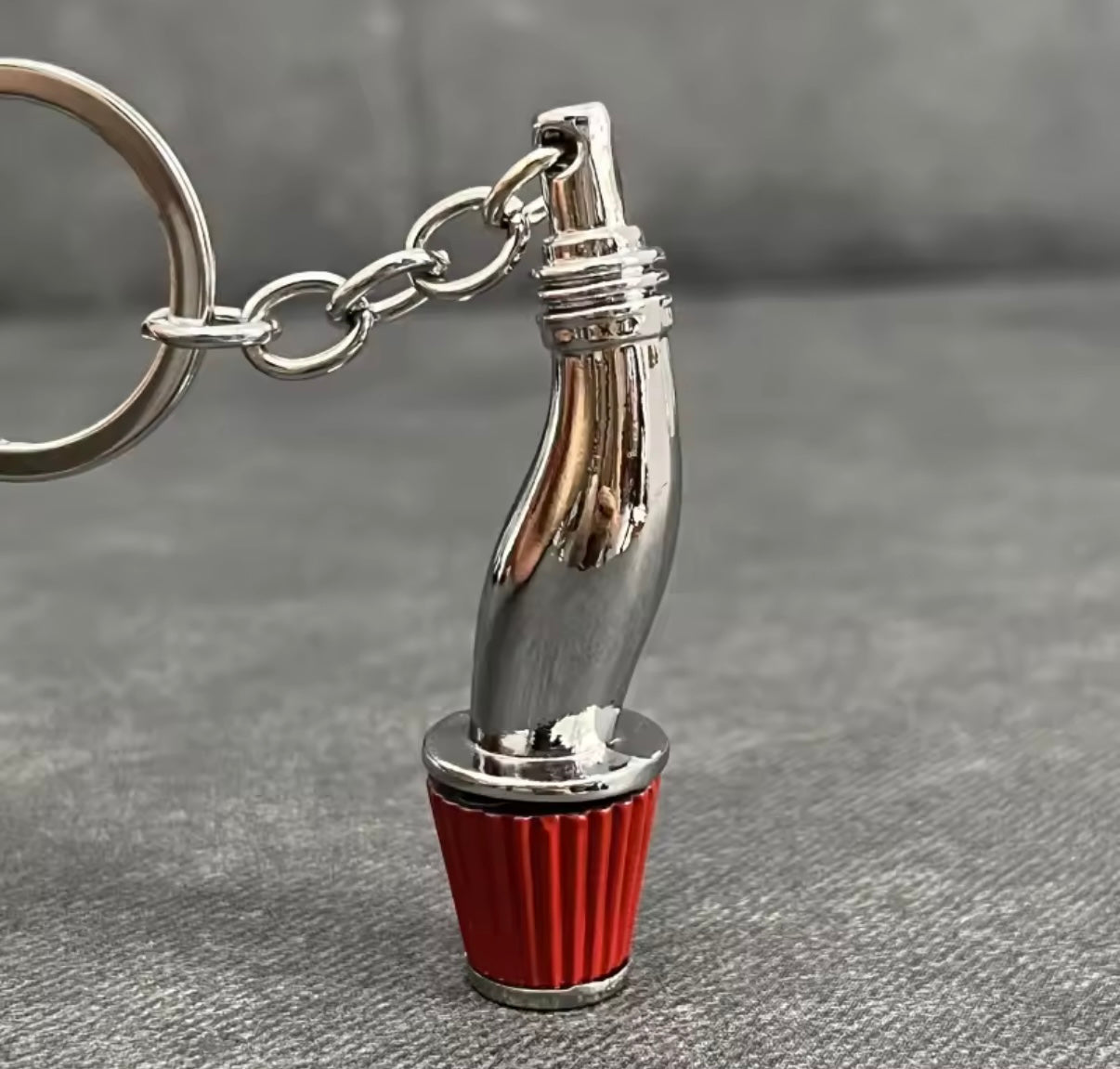 Llavero de metal amantes del motor