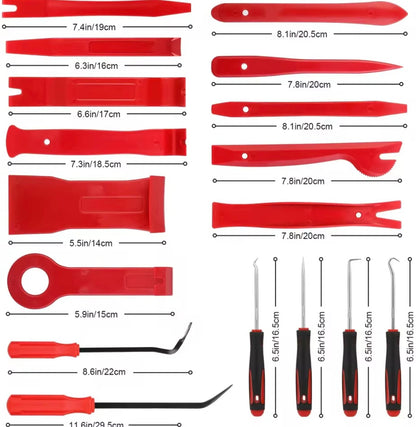 Estuche de herramientas de reparación para el automóvil.