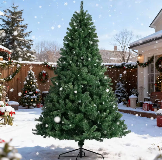 Árbol de Navidad Artificial con Soporte Metálico – PVC Realista, Ideal para Decorar tu Hogar | Alturas 90 cm a 240 cm