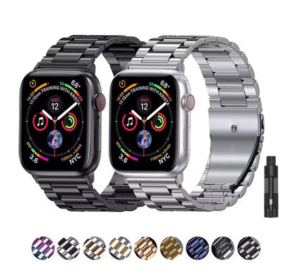Correa premium de acero inoxidable para Apple Watch Ultra, Series SE/11/10/9/8/7