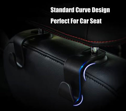 4 Ganchos,soporte organizador para reposa cabezas del asiento delantero coche.