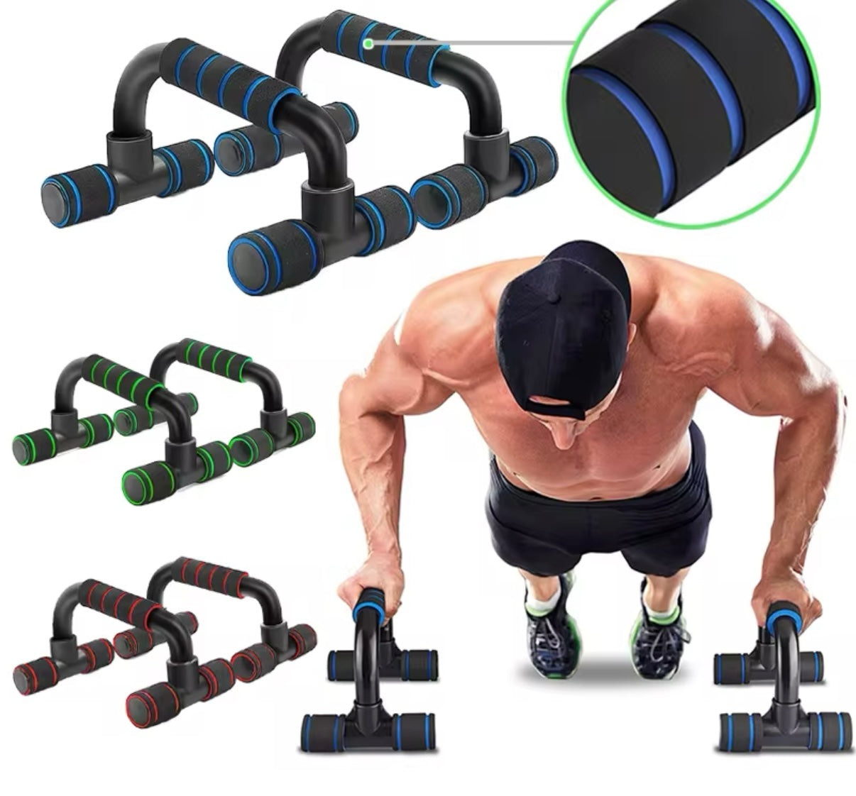 Kit de entrenamiento para realizar flexiones en casa