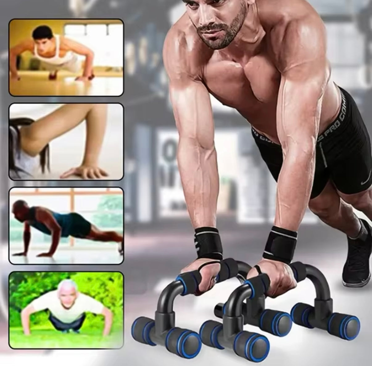 Kit de entrenamiento para realizar flexiones en casa