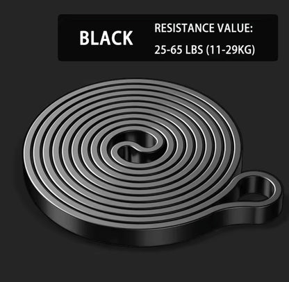 Juego de bandas de resistencia para ejercicios en casa.