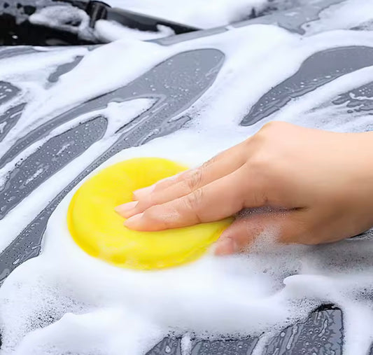 Esponjas para encerar el coche, aplicador de espuma para pulir, esponjas para pulir encerar redondas para coche, accesorios para detalles de automóviles de alta densidad