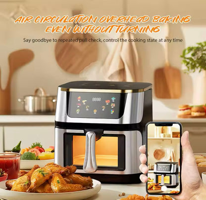 Freidora de aire de 2.800W,10L.