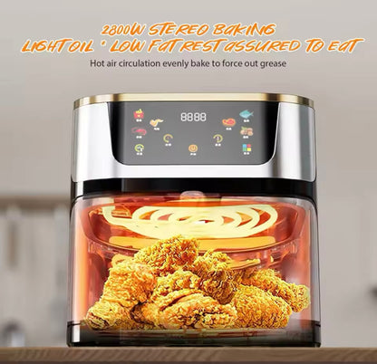 Freidora de aire de 2.800W,10L.