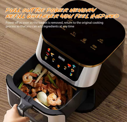 Freidora de aire de 2.800W,10L.