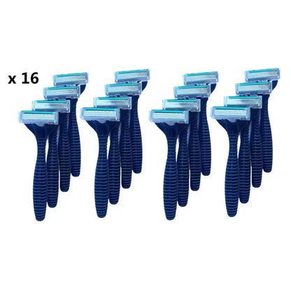 Máquinilla de Afeitar Hombre, Cuchillas de Afeitar desechables de 4 hojas, 16 unidades