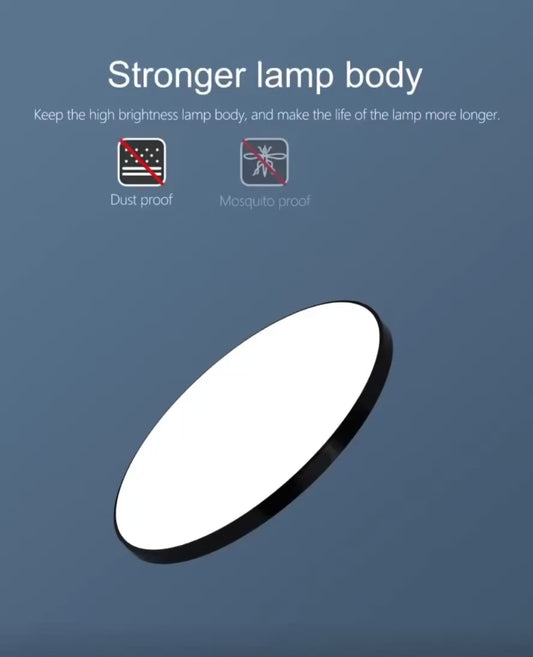 Lámpara de techo LED inteligente regulable con control remoto y App – Moderna para dormitorio y sala de estar (50W, 220V)